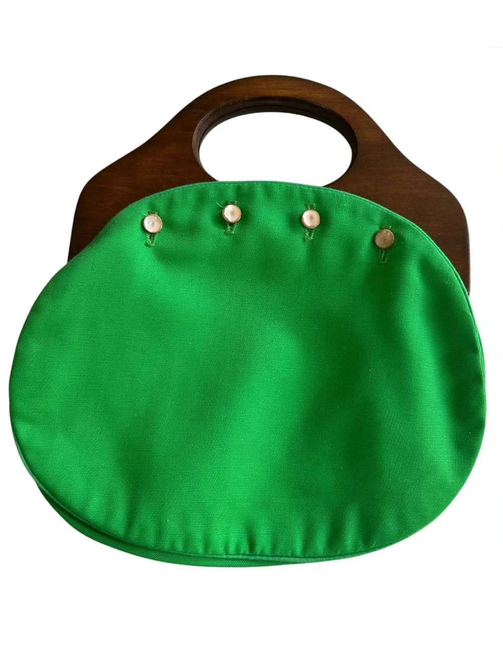 Vintage Kelly Green Bermuda Bag w Extra Cover